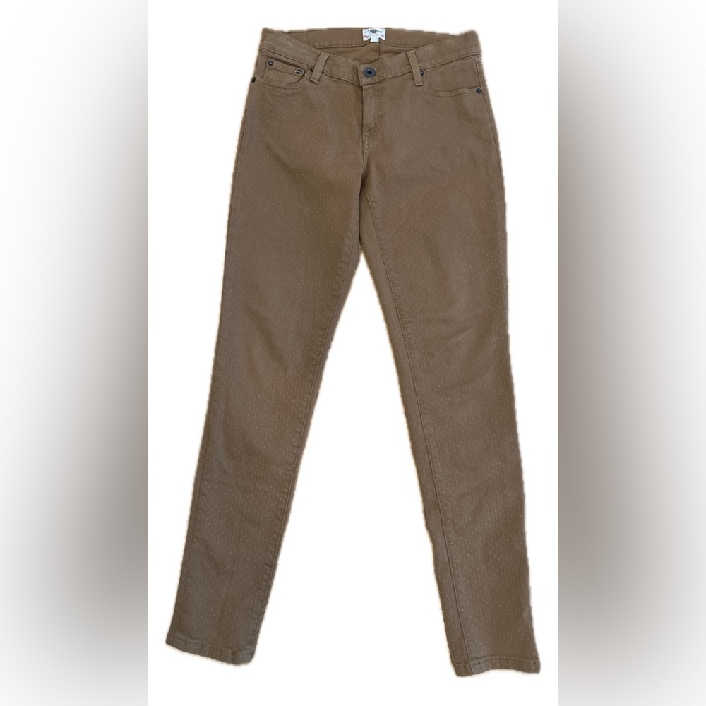 Fossil Super Skinny Light Brown Tan Dotted Patterned Jeans - Size 29 Women’s